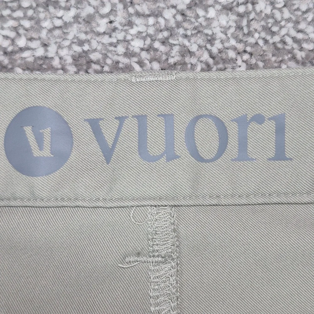 Vuori Cascade Tech Chino Pant Mens 34 Green Athletic Slim Fit V427